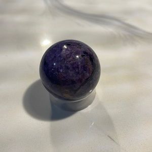 Charoite crystal sphere